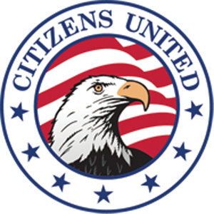 The logo for the non-profit group Citizens United