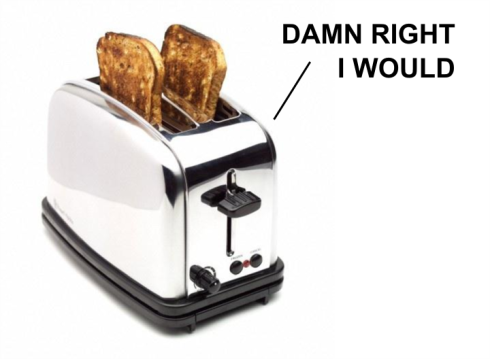 Citizens United gave this toaster first amendment rights