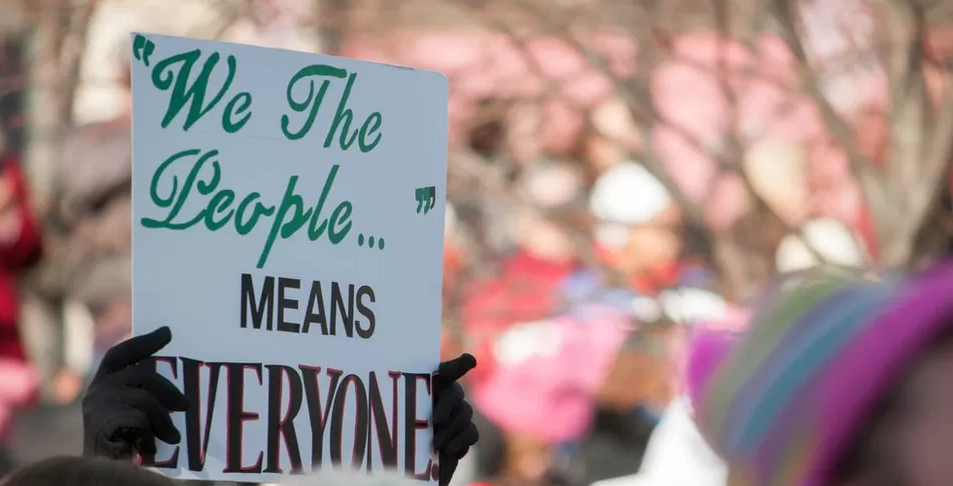 "We the People"handmade sign